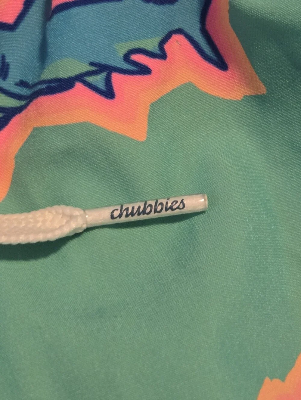 Chubbies Mens Teal Sharks Print 7